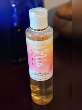 Mia Del Mar Instant Bliss Glycolic Face Wash Full Size 6.7oz New Sealed In Pkg